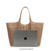 Malia Laser Cut Vegan Leather Tote